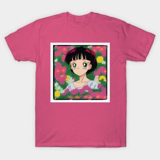 Cute  retro Anime girl T-Shirt